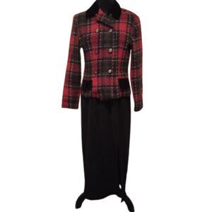 Worthington Size 10P Velvet Dress & Christina Size Small Vintage Blazer